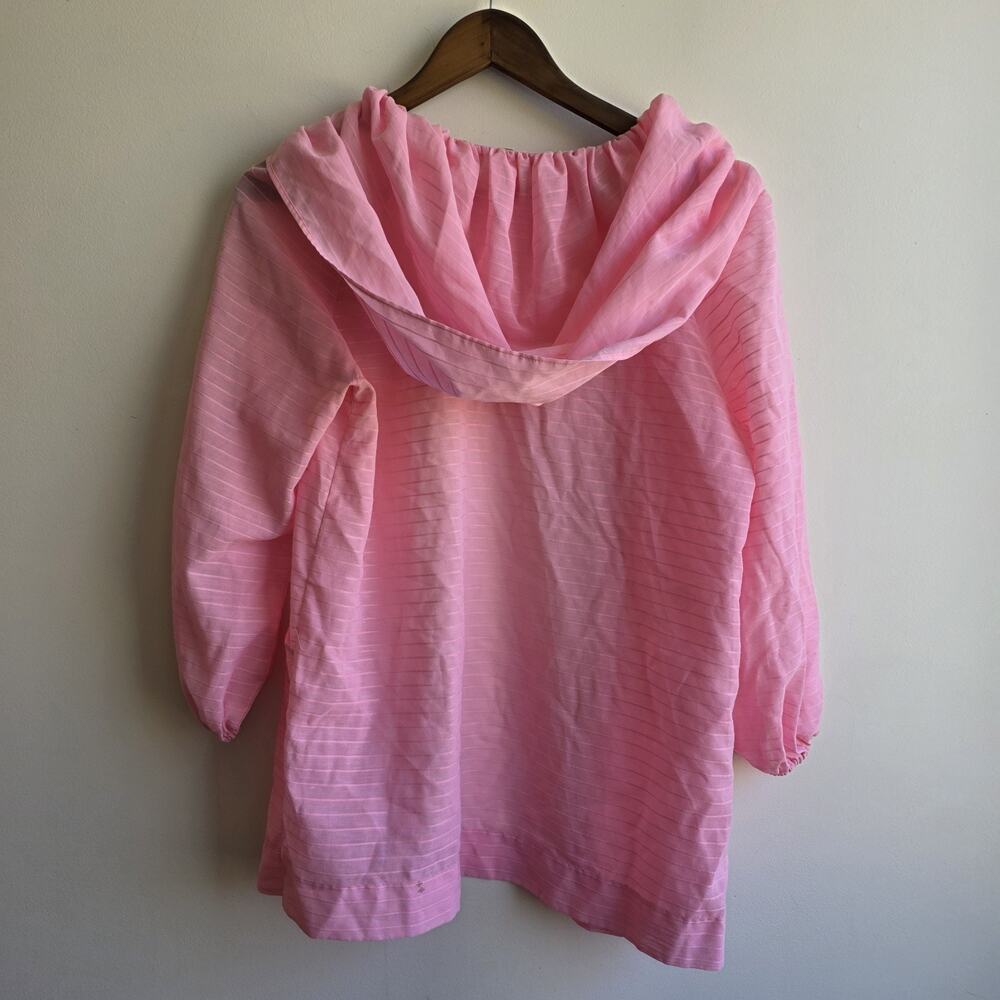 VTG‎ 60s 70s Dotti Original Pink Cardigan M Hood Sheer Coquette Soft Girl Kawaii - Picture 2 of 12